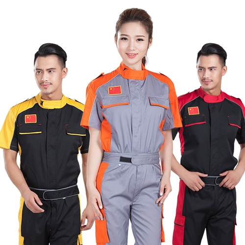 Летний тонкий комплект для работы, рабочая одежда, короткий рукав, делается под заказ