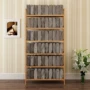 Hộ gia đình mở rộng màu gỗ tre phân loại giá gỗ rắn kệ sách nghiên cứu tủ sách kệ lưu trữ tường tủ kệ để bàn làm việc