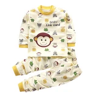 Golden6 Months 7 Baby girl One baby Autumn trousers Autumn clothes suit 0 One 1-2-3 year winter Korean version tide pure cotton clothes virgin boy