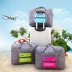 Túi hành lý với hành lý đặt trên nó có thể được treo trong túi để đặt đa chức năng không thấm nước du lịch di động gấp túi du lịch nam Túi du lịch