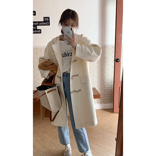 Демисезонное шерстяное пальто