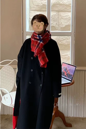 Демисезонное двусторонное шерстяное пальто