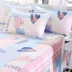 Khăn trải giường váy trượt nệm bảo vệ giường bìa bedspread thiết 1,8 2,2 2 m mùa hè phần mỏng - Váy Petti ga giường viền họa tiết Váy Petti