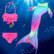 Cô gái mặc bikini bơi catwalk Cô gái trẻ gợi cảm Cô bé dễ thương Công chúa Nàng tiên cá Áo tắm - Đồ bơi trẻ em