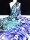 Сучжоуский шелк тутового шелкопряда тяжелый шелковый атлас 135 большой шарф Подарочный шелковый шарф-шаль Пейсли Павлиний глаз Синий mini 1