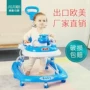 Xoay 360 độ bắt đầu phổ bánh xe đẩy trẻ em đi bộ rollover vòng nam bé trơn xe đẩy du lịch cho bé