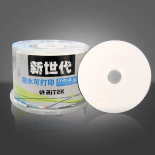 Ritek/打 R может напечатать DVD-R в новую эру, вы можете распечатать пустой диск с горящим диском 16x 4,7 ГБ