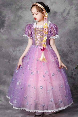 Рождественское платье, длинная юбка, наряд маленькой принцессы, «Холодное сердце»