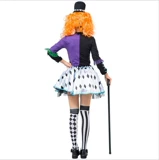 Алиса сумасшедшая шляпа униформа, потому что цирки -цирк -клоун платье платье облако платье смены персонаж Волшебная юбка