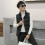Mùa đông mới của Hàn Quốc phiên bản của tự trồng đứng cổ áo nam cotton vest thời trang ngắn cotton vest áo khoác thanh niên vest vai vest quần áo nam cao cấp