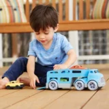 Транспорт, игрушка, машина, экологичный безопасный ударопрочный материал, прицеп, США