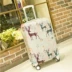 2018 hộp bảo vệ tay áo trường hợp xe đẩy nữ vali in hoạt hình mô hình đàn hồi dày hành lý bao vali kéo vải Va li