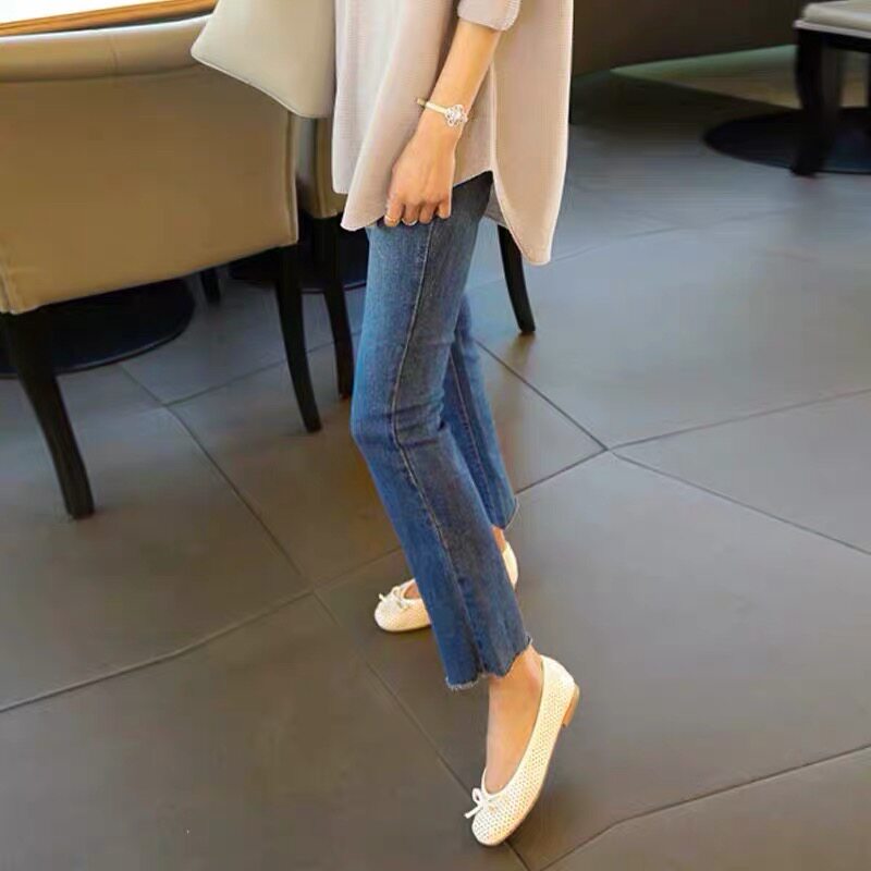 Straight-leg cigarette tube jeans for women's summer 2022, a thin new style, a bestseller for women in 2021, 8-inch and 9-inch pants Application Scenario
