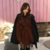 Áo khoác len nữ dài phần phiên bản Hàn Quốc 2018 mới mùa thu và mùa đông nhỏ nước hoa gió eo áo len nữ dày lên áo khoác dạ nữ trung niên Accentuated eo áo