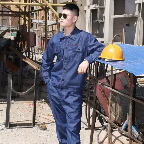 Летний тонкий джинсовый износостойкий комбинезон подходит для мужчин и женщин, защита от ожогов