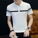 Летняя футболка polo для отдыха, сезон 2021, короткий рукав, в корейском стиле