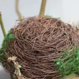 Teng Editor Simulation Bird Gont, травяной гнездо клетки Decorative Ornament Mori Свадебная стрельба оформление