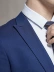 Bao Xi chim 2019 mới lụa tơ tằm thời trang Slim quý ông chuyên nghiệp thanh niên len phù hợp với nam - Suit phù hợp
