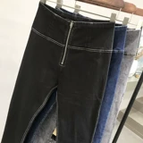 Джинсы, штаны, комбинезон для спортзала, сексуальное белье для коррекции формы бедер, леггинсы, высокая талия, осенние, в корейском стиле, по фигуре, в обтяжку