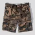 Mỹ Abercrombie & Fitch mùa hè af dụng cụ quần short nam nhiều túi ngụy trang cổ điển năm điểm
