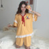 Top 2019 xu hướng thời trang mới nhỏ tươi đơn giản ngọt ngào dễ thương thoải mái đồ ngủ mỏng phù hợp với phụ nữ - Pyjama shop thời trang nam Pyjama