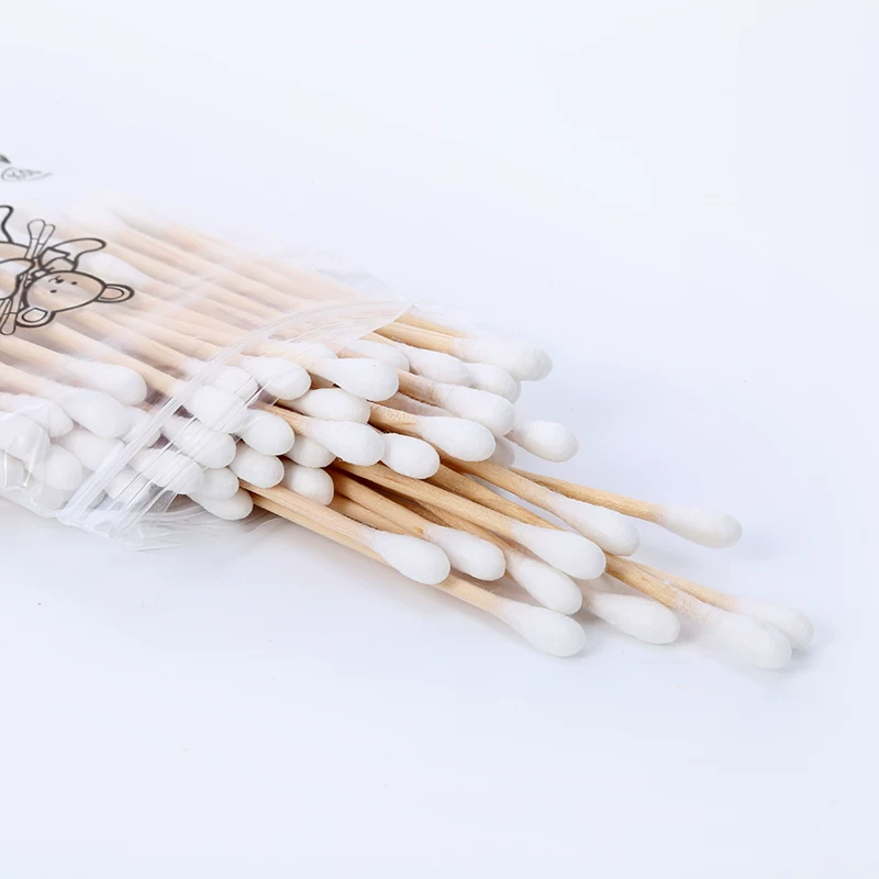 Cotton swabs, wooden double-sided cotton cotton pads, cotton balls