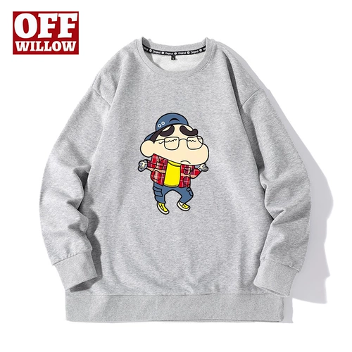 Японские мелки, демисезонная толстовка, флисовая парная одежда для влюбленных, свободный крой