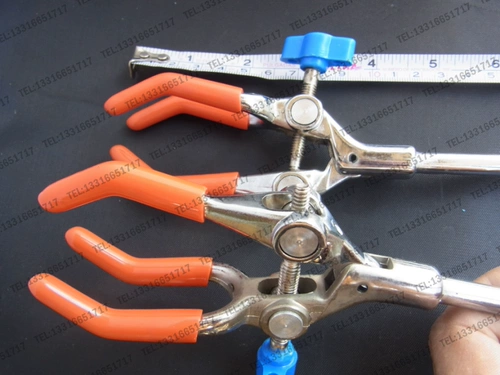 Отверстие 90 мм, три захвата, одинарная верхняя часть, универсальный зажим, зажим для трубки конденсатора, зажим для колбы, фиксированный зажим, круглый фиксированный зажим