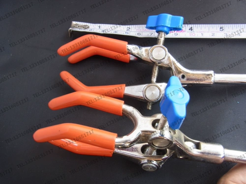 Отверстие 90 мм, три захвата, одинарная верхняя часть, универсальный зажим, зажим для трубки конденсатора, зажим для колбы, фиксированный зажим, круглый фиксированный зажим