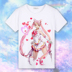 Sailor Moon T-Shirt Luna Ít Bunny Mùa Hè trang phục phim hoạt hình xung quanh hai nhân dân tệ ngắn tay trang phục sinh viên hình dán sticker dễ thương Carton / Hoạt hình liên quan