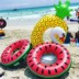 Vịt đại hoàng vịt nổi hàng in lưới đỏ siêu lớn vịt nổi giường bơi vòng không khí giường - Cao su nổi phao lưng Cao su nổi