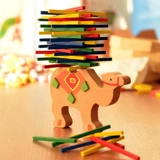 Деревянная башенка для детского сада, интерактивная дженга, конструктор, учит балансу, слон, подарок на день рождения, для детей и родителей, раннее развитие