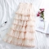 Nhật Bản ngọt ngào công chúa gió tính khí cao eo cao bánh ren váy lưới dài váy váy petticoat - Váy