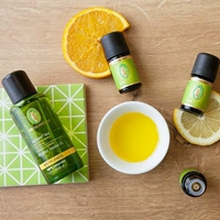 Натуральное лимонное массажное масло для всего тела с имбирем, Германия, сладкий апельсин