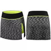 Váy ngắn eo cao nữ thể thao mùa hè váy giản dị quần vợt chống ánh sáng giả hai mảnh chạy cầu lông váy ngắn - Trang phục thể thao