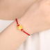 Mặt dây chuyền vàng sen Nữ Back Cloud Chính hãng Vàng nguyên chất Trang sức Road Road Pass Bracelet Loose 3d Hard Gold Transfer Hạt - Vòng đeo tay Clasp vòng tay trầm hương Vòng đeo tay Clasp