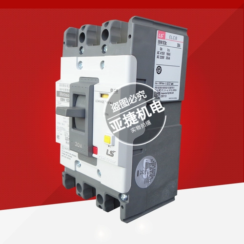 LG (LS) Утечка пластиковой оболочки Электрический выключатель EBN103C 3P ​​30A METASOL Переключатель 380 В 30 мА