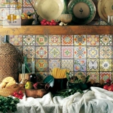 Наклейки в форме цветка, наклейка, антикварная кухня, Испания, европейский стиль