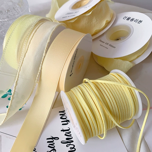 Сыр желтая лента лента DIY подарочная упаковка