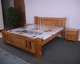 Đôi cũ giường gỗ elm 1,8 m 2,2 m 2 m 1,5 m giường với một chiếc giường vững chắc tủ đầu giường - Giường