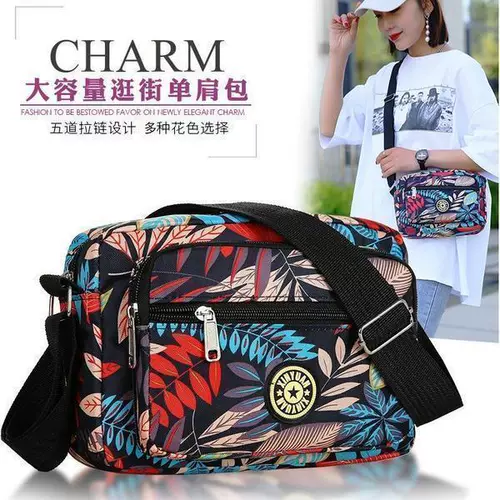 Вместительный и большой водонепроницаемый шоппер, нейлоновая сумка на одно плечо, сумка через плечо, для среднего возраста, ткань оксфорд