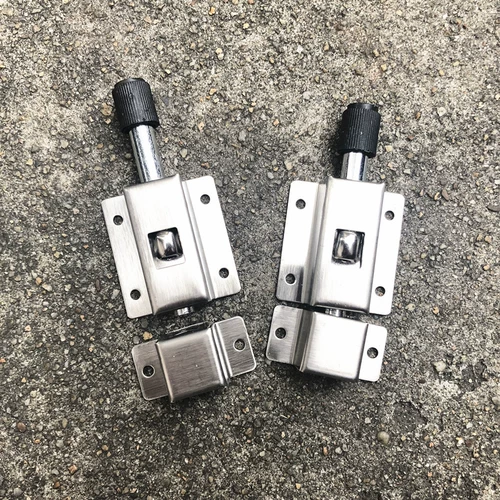 3 -Вдрушко -кишку из нержавеющей стали Автоматическая пружинная вставка туалетная туалетная дверь Дверная пряжка Дверь Дверь болт Алюминиевая сплава