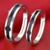 S925 sterling silver couple nhẫn một cặp chữ đồ trang sức nam giới và phụ nữ sống miệng để vòng đơn giản mở nhẫn cưới chiếc nhẫn kim cương Nhẫn