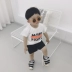 Bé trai tay ngắn mùa hè Trẻ em mặc 2019 New Boy Baby Ocean White T-shirt Baby Baby Half Sleeve Top Summer - Áo thun Áo thun