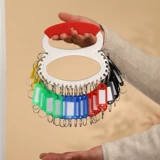 Система хранения из нержавеющей стали для ключей с застежкой, изысканный брелок