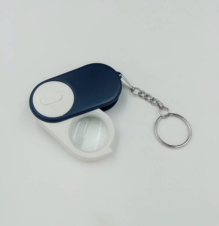 Folding handheld magnifying glass, small mobile phone