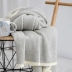 Bắc Âu bông đan chăn nap sofa điều hòa không khí chăn mùa xuân và mùa hè chăn giản dị mô hình phòng trang trí giường - Ném / Chăn Ném / Chăn