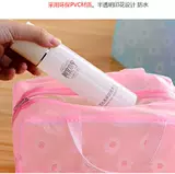 Модный цвет цветов прозрачный пакет для хранения с сортировкой сумки для работы в ванной