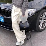 Брендовая демисезонная черная сумка, рюкзак, Южная Корея