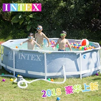 Intex, детская трубка, большой бассейн для взрослых домашнего использования, уличный детский аквапарк, увеличенная толщина